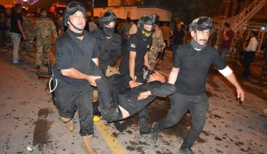 اصابة العشرات من عناصر الامن جراء حوادث النجف الاشرف