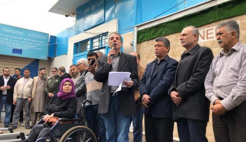 اعتصام فلسطيني في عين الحلوة يطالب 'الاونروا' بإعلان 