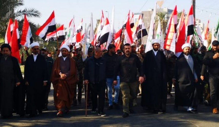 تشييع شهداء الحشد الشعبي في بغداد 