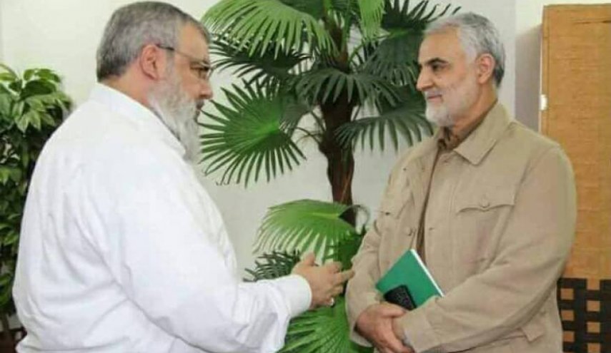 صورة للقاء الأخير بين الشهيد قاسم سليماني والسيد حسن نصرالله