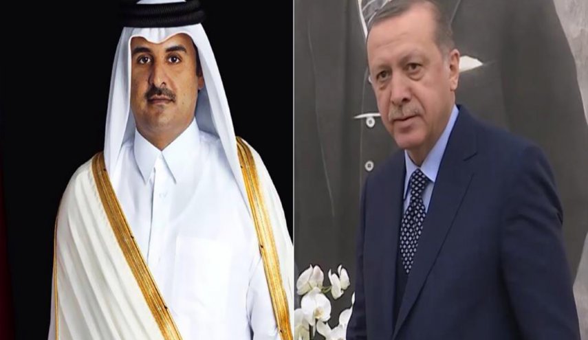 أمير قطر يبحث مع أردوغان تطورات الأوضاع في المنطقة