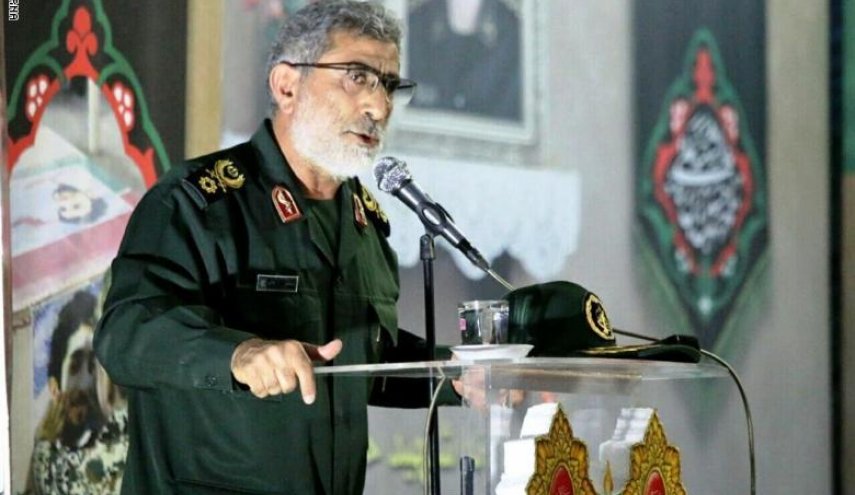 قائد فيلق القدس 'قاآني' يرسل رسالة نارية الى اميركا 