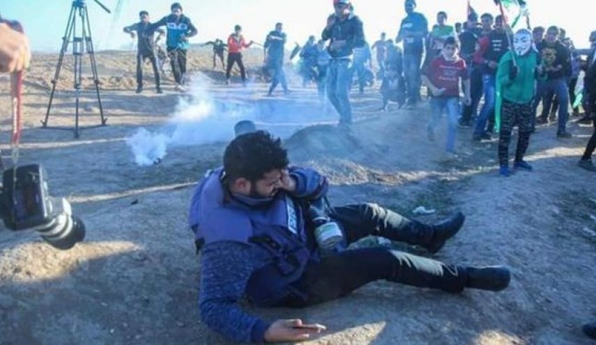 نابینا شدن خبرنگار فلسطینی به دست نظامیان صهیونیستی
