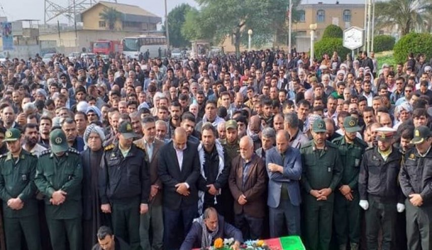 تشييع الشهيد عبدالحسين مجدمي في شادكان جنوب غرب ايران