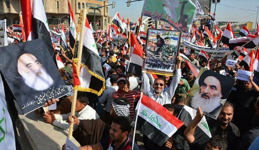 انتشار واسع للملصقات التي تدعو للمليونية بالعراق 