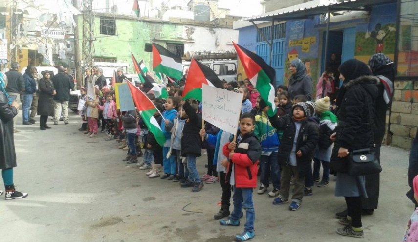 مسیرة جماهيرية في جنوب لبنان رفضا لصفقة ترامب