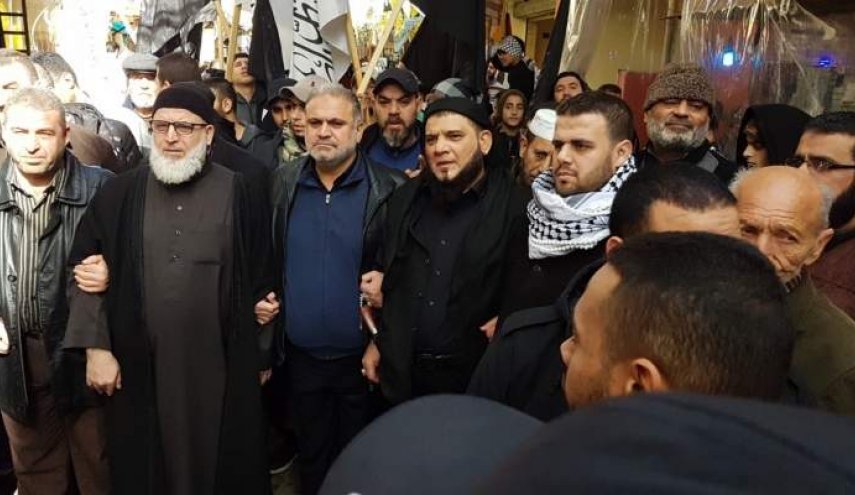 تظاهرات حاشدة في المخيمات الفلسطينية في لبنان