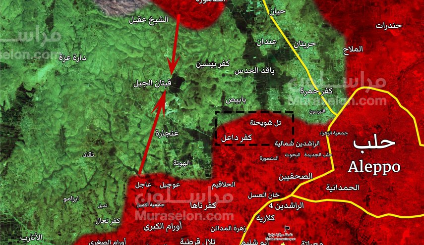 'النصرة' في ريف حلب الشمالي بين فكي كماشة الجيش السوري