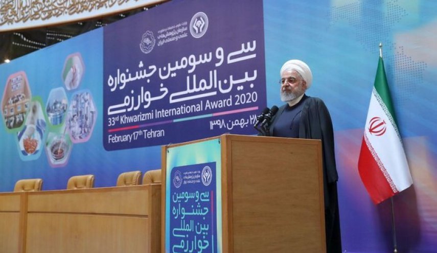 روحاني : كل الاحصائيات تؤكد بان ايران تطوي مسار التطور 
