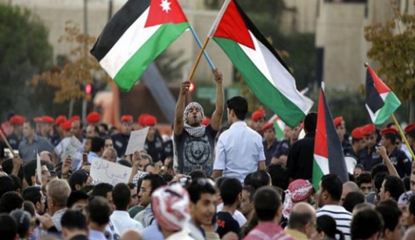 اعتصام أمام السفارة الأمريكية في الاردن رفضا لصفقة ترامب