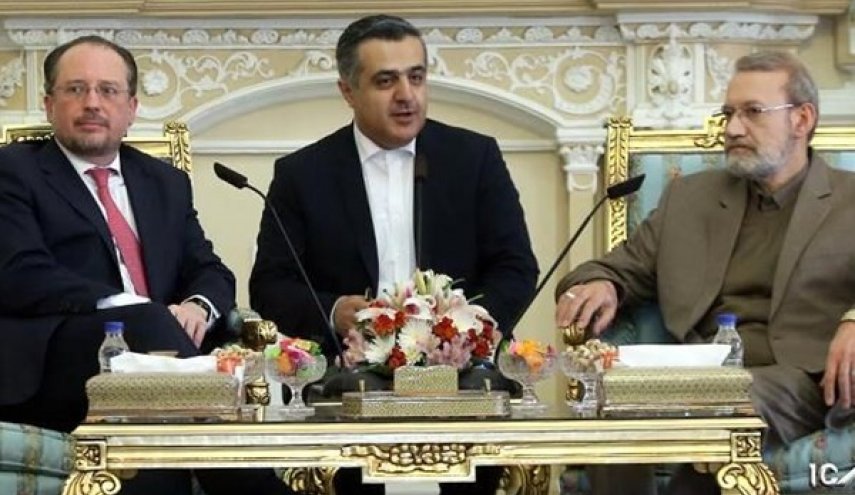 لاريجاني : الاتحاد الاوروبي لايتجاوز التصريحات فيما يخص الاتفاق النووي