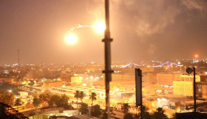 شاهد.. منصة الصواريخ التي استهدفت المنطقة الخضراء
