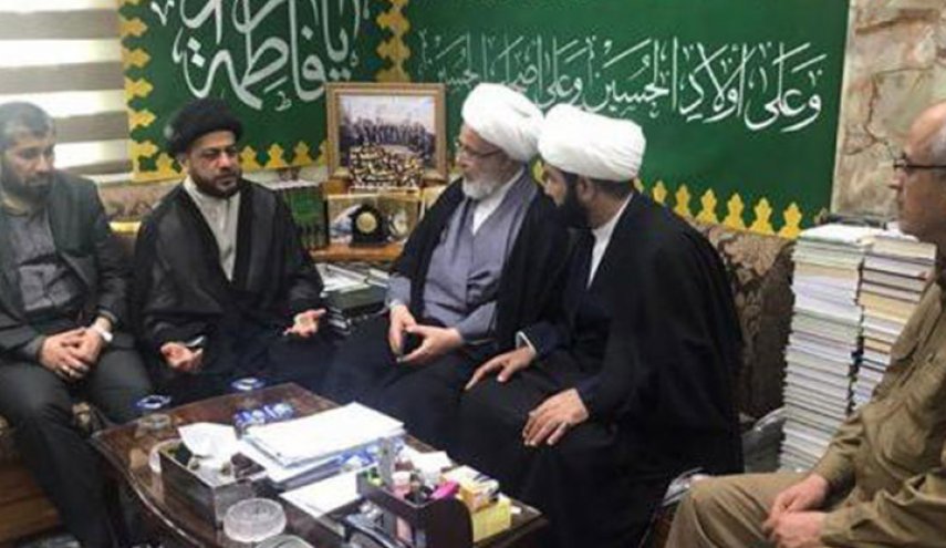  الشيخ الكربلائي يبحث مع قادة في الحشد الوضع الأمني