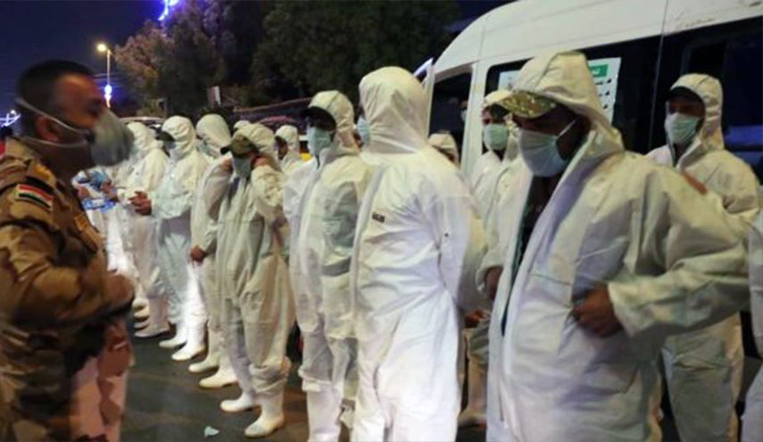طبابة الحشد الشعبي تبدأ حملة لتطهير الاماكن العامة