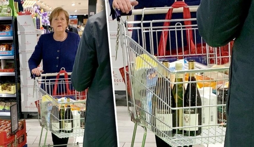 شاهد.. ميركل تتسوق بمفردها في زمن كورونا!