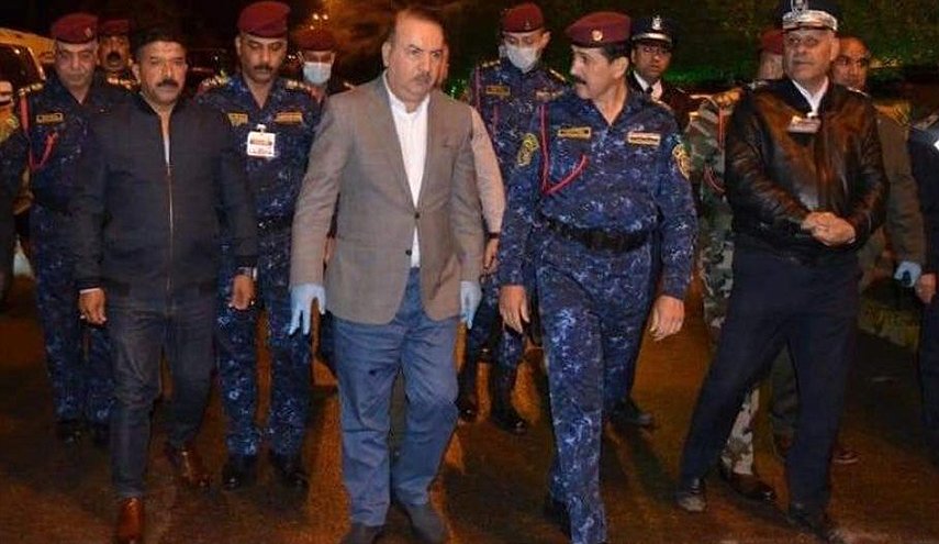 وزير داخلية العراق يصل الفلوجة في محافظة الانبار