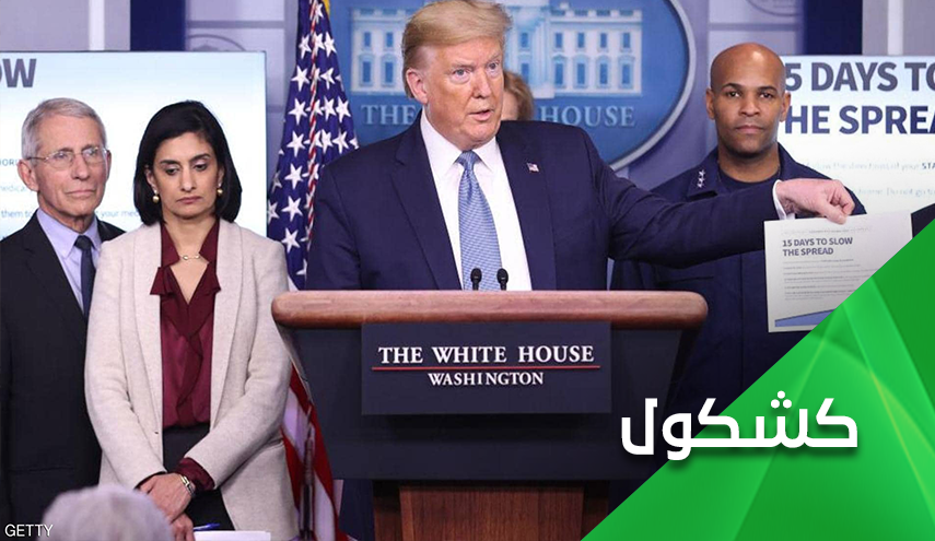 الى ترامب.. كورونا أمامك والركود الإقتصادي وراءك


