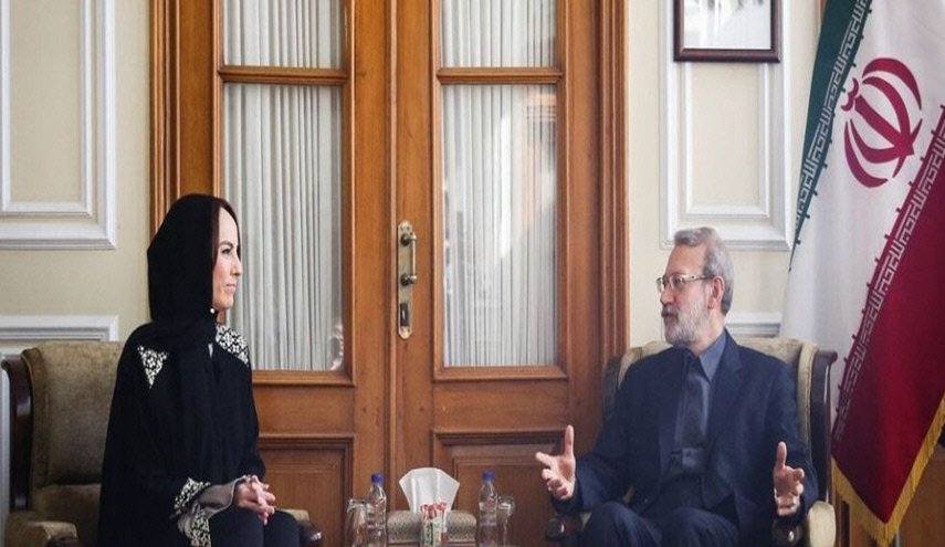 رئيسة اتحاد البرلمانات الدولي تتمنى الشفاء للاريجاني