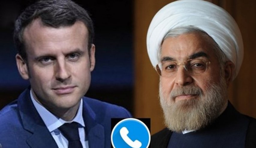روحاني مخاطبا ماكرون: يجب الضغط على اميركا لرفع الحظر