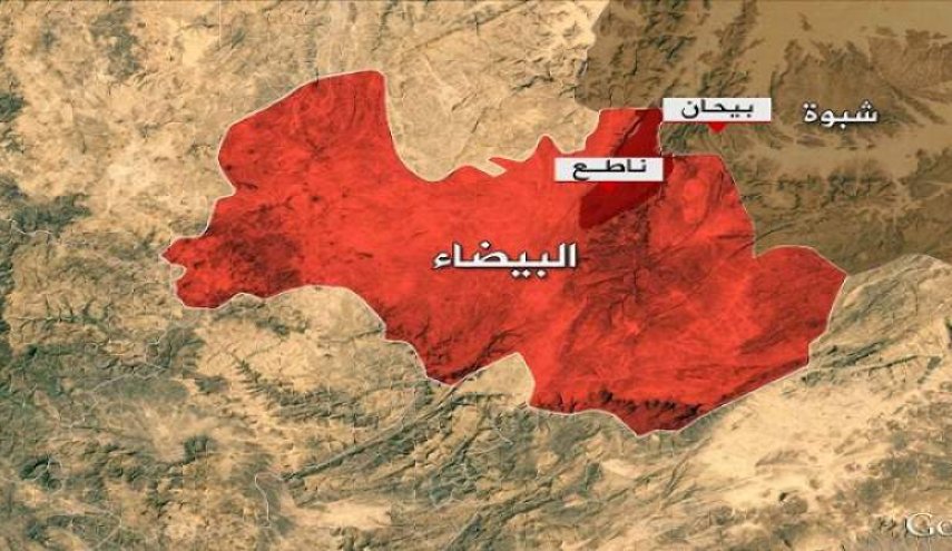 العدوان السعودي يشن غارات على مديرية ناطع في البيضاء