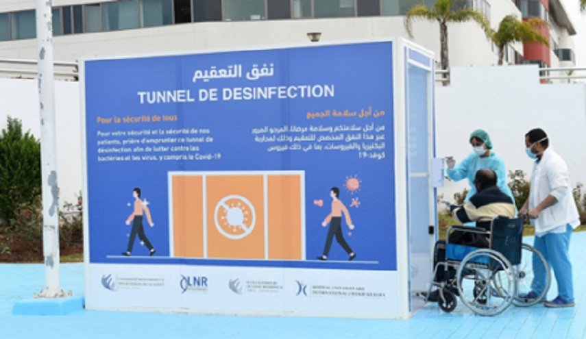 المغرب: منع استعمال الممرات الخاصة بتعقيم الأشخاص