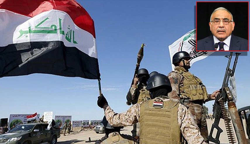 عبد المهدی یعلق علی بیان بعض الویة الحشد الشعبي