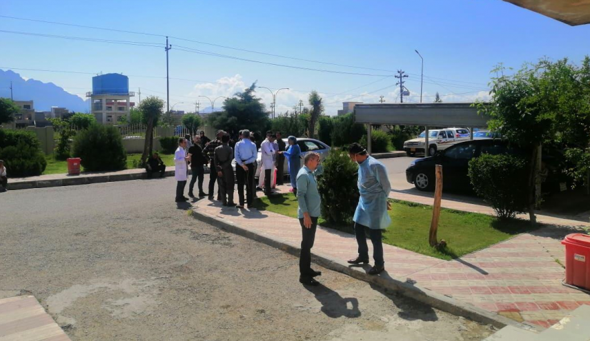كوادر صحية بمنطقة كردستان العراق تعتصم احتجاجا
