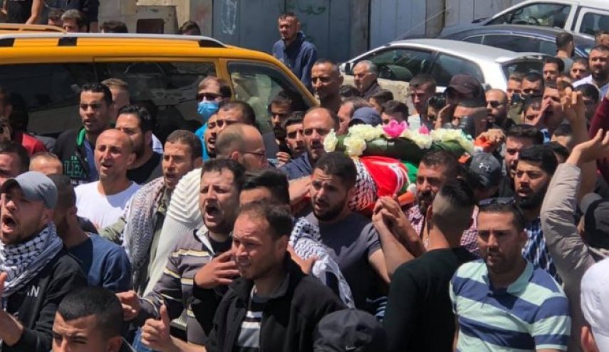 تشييع الشهيد نور البرغوثي في الضفة الغربية