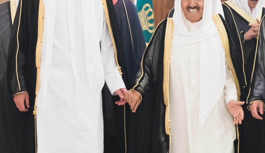 رسالة شفوية من أمير الكويت الى أمير قطر