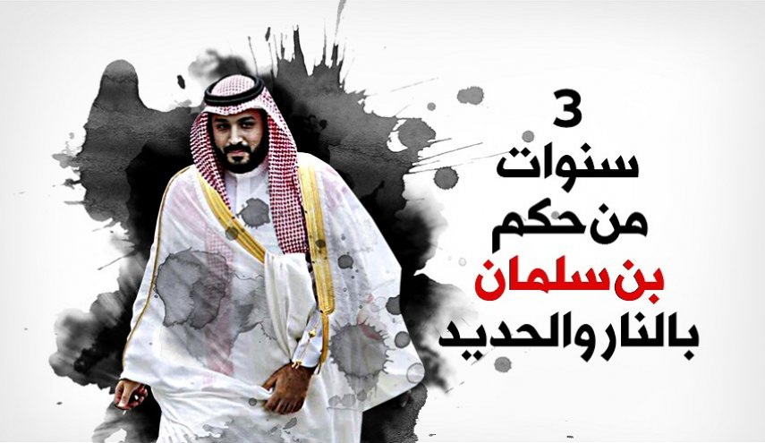  انفوجرافيك.. 3 سنوات من حكم بن سلمان بالنار والحديد 
