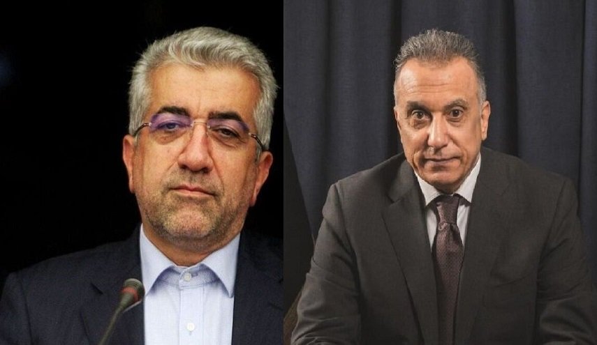 الكاظمي يستقبل وزير الطاقة الإيراني في بغداد
