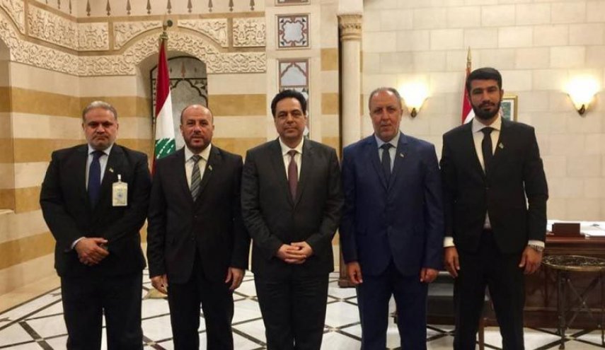 دياب يؤكد وقوف لبنان إلى جانب الشعب الفلسطيني وقضيته العادلة