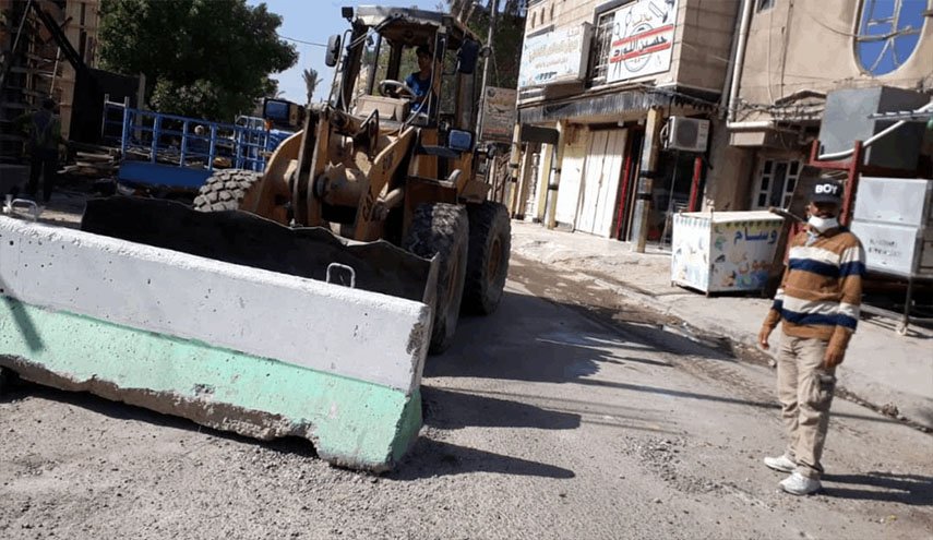 شاهد بالصور؛ فتح شوارع في بغداد تزامنا مع الحظر الجزئي