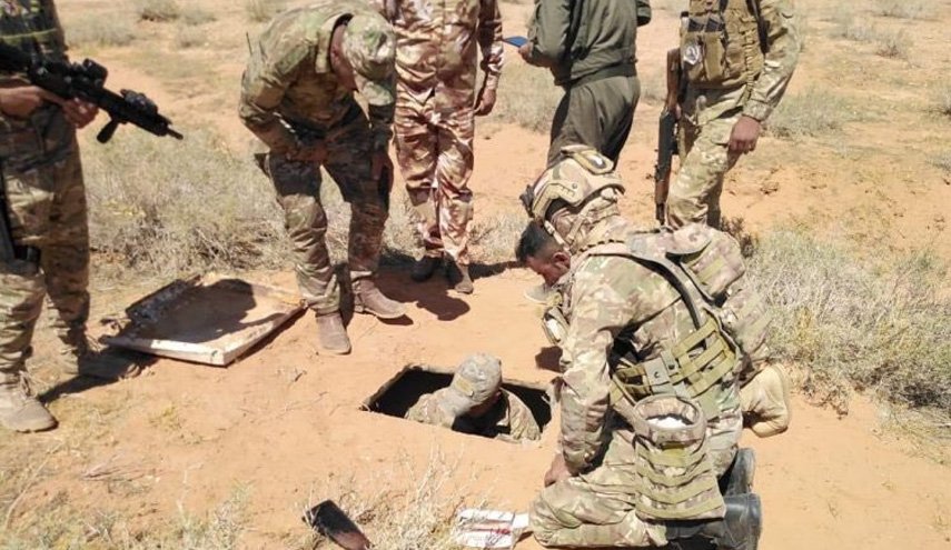 الحشد الشعبی یک اردوگاه بزرگ زیرزمینی داعش را کشف کرد