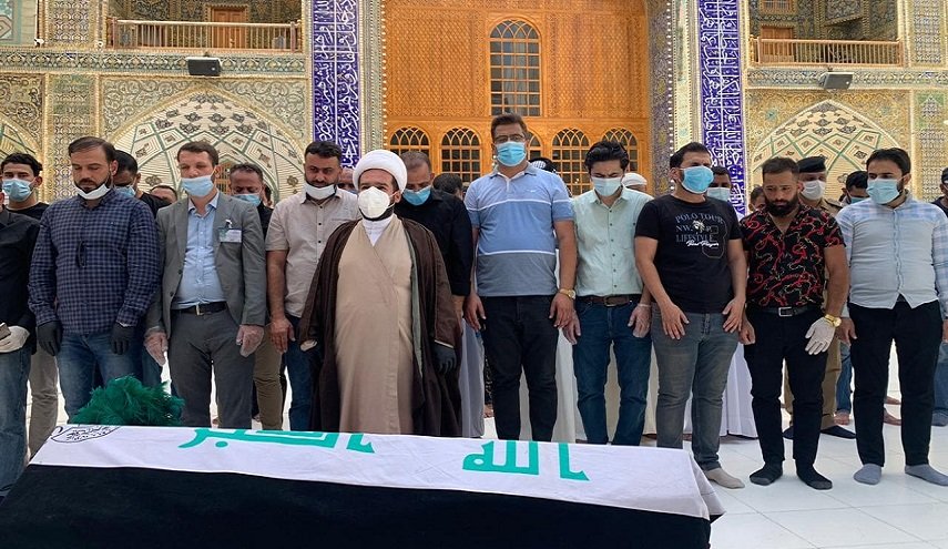 بالصور.. تشييع جثمان هشام الهاشمي في مدينة النجف الأشرف