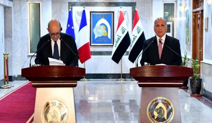 وزير خارجية العراق يستقبل نظيره الفرنسي..هذا ما دار بينهما 