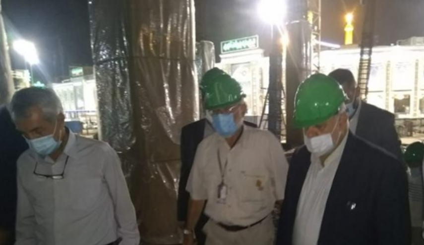 سفير ايران لدى بغداد يتفقد مشروع توسعة العتبة الحسينية في كربلاء