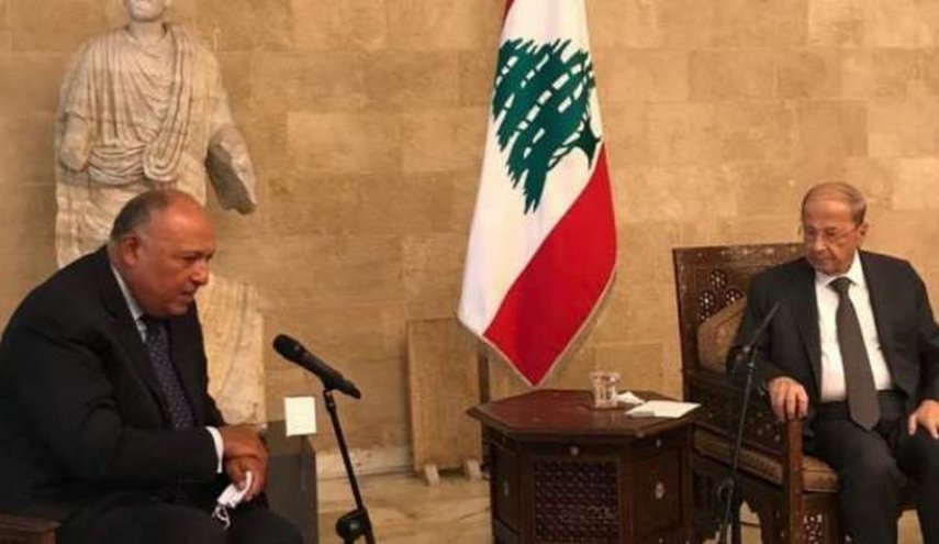 سامح شكري يسلم رسالة إلى القيادة اللبنانية من السيسي