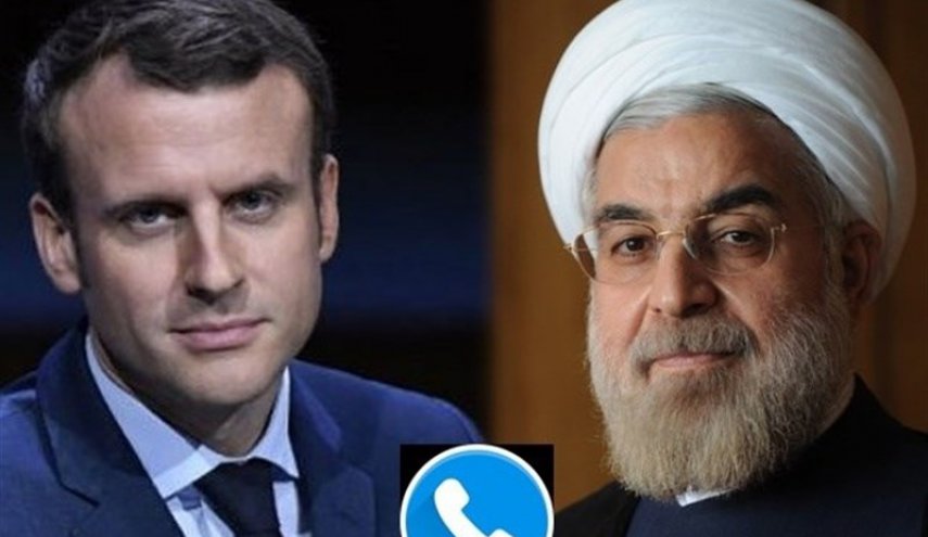 روحاني وماكرون يتحدثان هاتفياً بشأن الوضع في لبنان