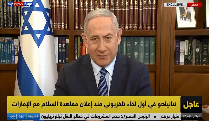 نتانياهو يكذب بن زايد على شاشة قناة إماراتية!
