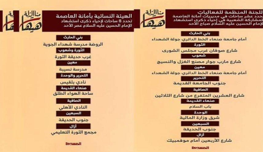 اليمنيون يستعدون لإحياء ذكرى استشهاد الإمام الحسين (ع)