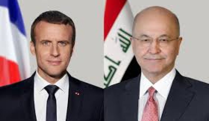 الرئيس العراقي يستقبل نظيره الفرنسي
