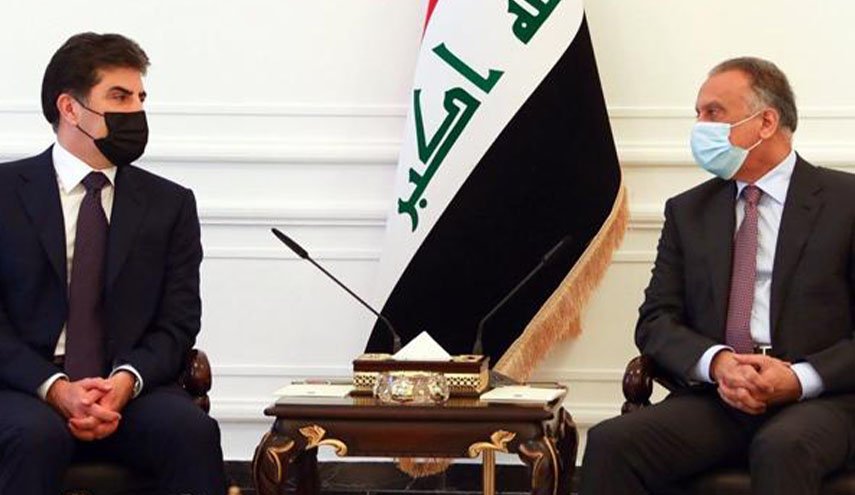 بدء اجتماع الكاظمي وبارزاني في بغداد
