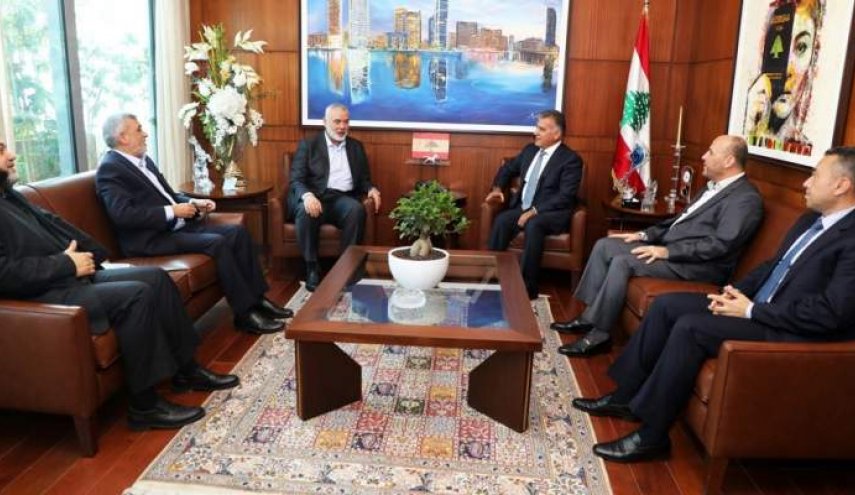 إبراهيم بحث مع هنية أوضاع المخيمات الفلسطينية في لبنان