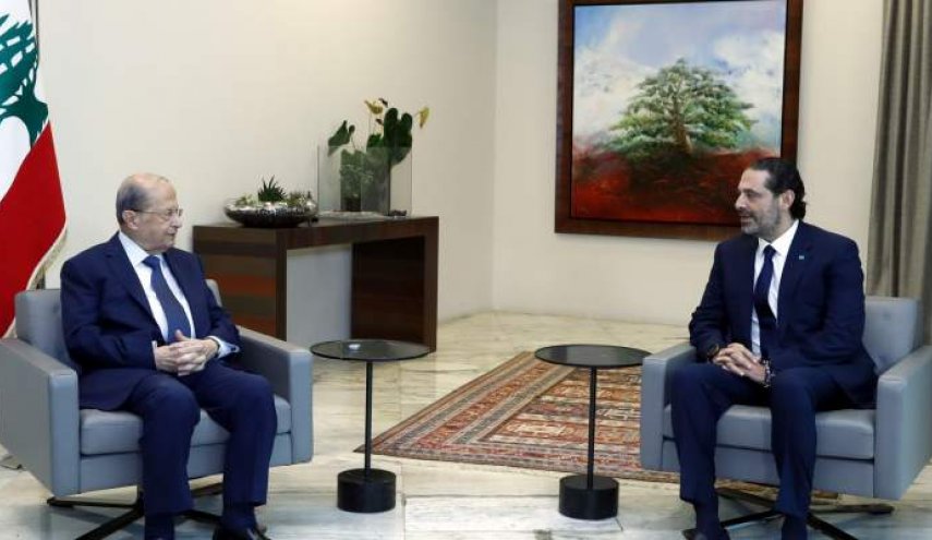 الحريري يعرض التشكيلة الاولية للحكومة خلال لقائه عون اليوم