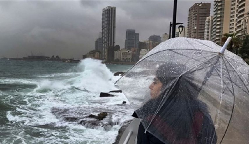طقس لبنان  غائم مع أمطار متفرقة