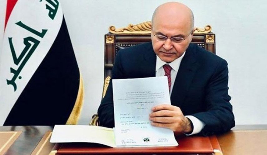 برهم صالح يصادق على قانون الانتخابات 