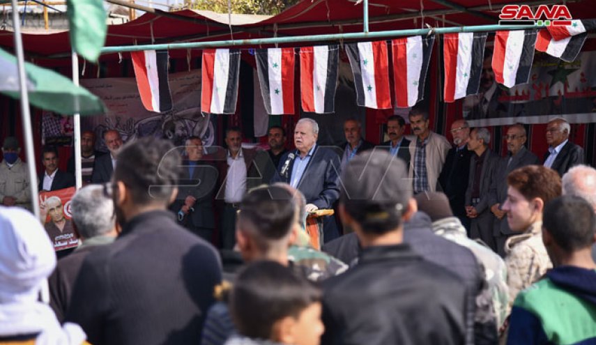 بالصور.. وقفة تضامنية بمخيم جرمانا مع الأسرى في سجون الاحتلال الإسرائيلي