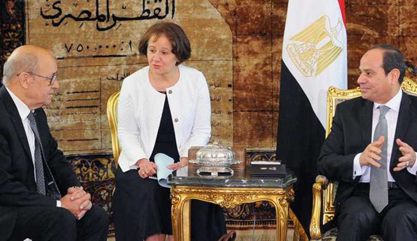 وزير الخارجية الفرنسي يعرض موقف بلاده للسيسي