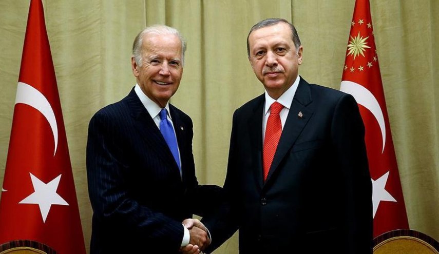 اردوغان يكسر صمته وهذا ما قاله لبايدن في برقية تهنئته
